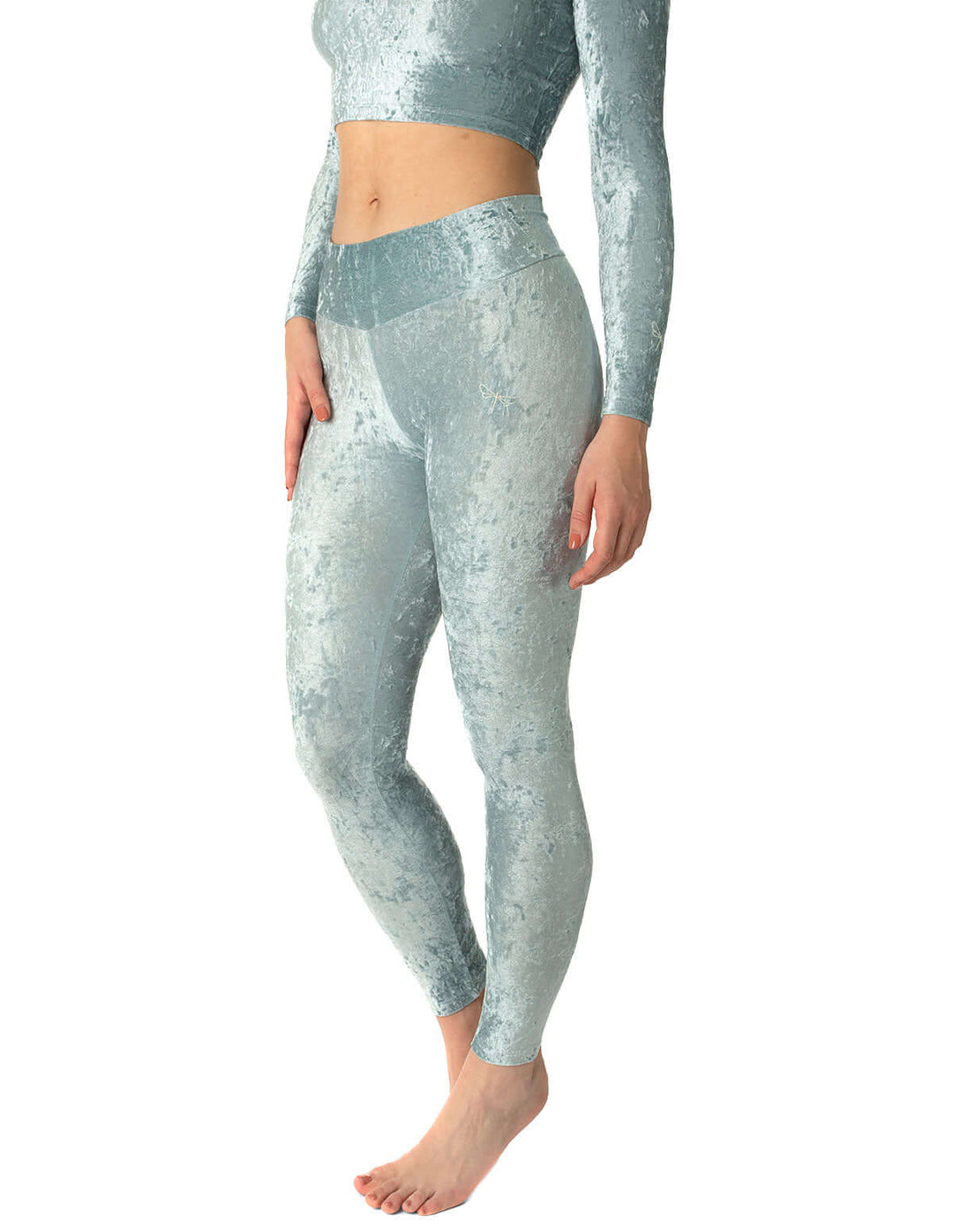 Velvet leggings Adriana | Leggings | Color: black velvet | Yoga Leggings | Dragonfly Pole Wear and Bikram Hot Yoga Clothes