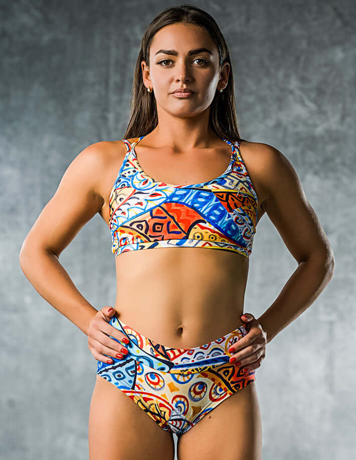 Hot pants Indian Summer | Shorts | Color: Indian Summer | Pole Shorts | Dragonfly Pole Dance Clothing and Bikram Hot Yoga Wear