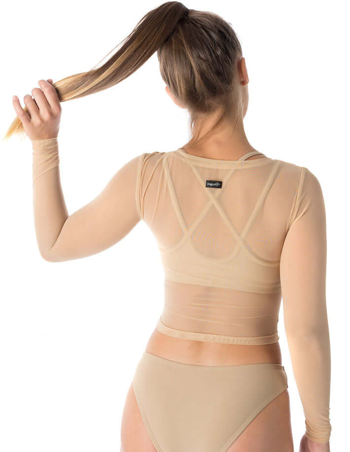 Mesh crop top Pavi | Activewear Dragonfly Clothing