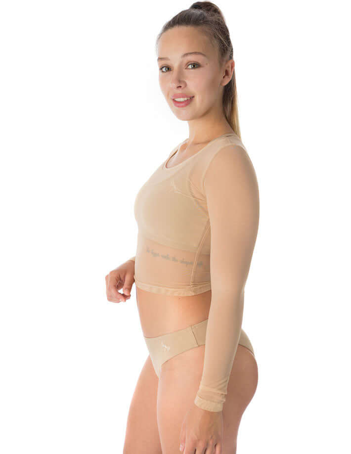 Mesh crop top Pavi | Activewear Dragonfly Clothing