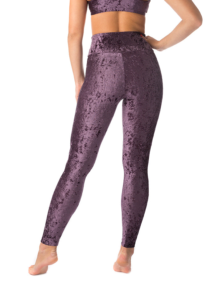 Velvet leggings Adele | Leggings | Color: purple velvet | Yoga Leggings | Dragonfly Pole Wear and Bikram Hot Yoga Clothes