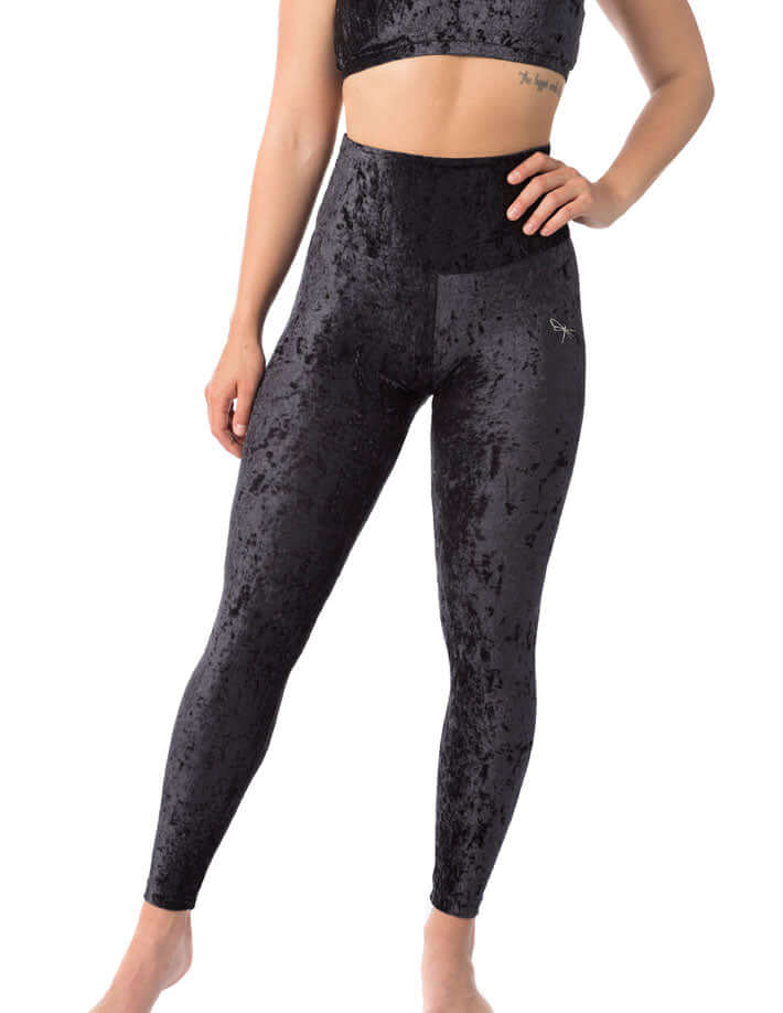 Velvet leggings Adele | Leggings | Color: purple velvet | Yoga Leggings | Dragonfly Pole Wear and Bikram Hot Yoga Clothes
