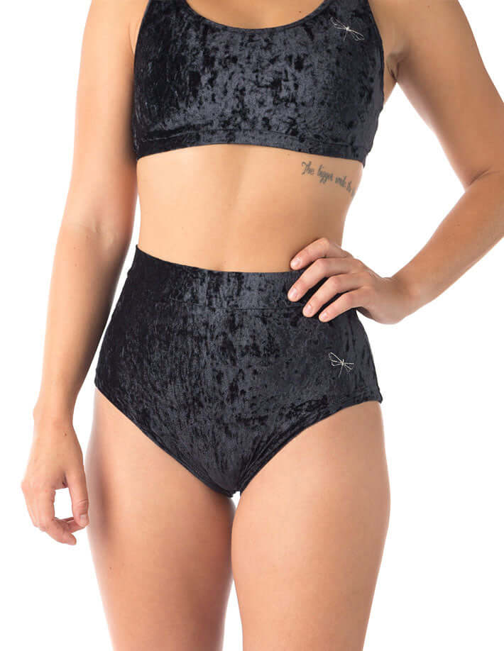 Velvet pole shorts Lola | Shorts | Color: frosty velvet | Samt Pole Shorts | Dragonfly Pole Dance Clothing and Bikram Hot Yoga Wear