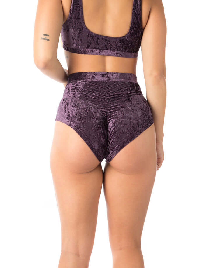 Velvet pole shorts Lola | Shorts | Color: frosty velvet | Pole Shorts | Dragonfly Pole Dance Clothing and Bikram Hot Yoga Wear