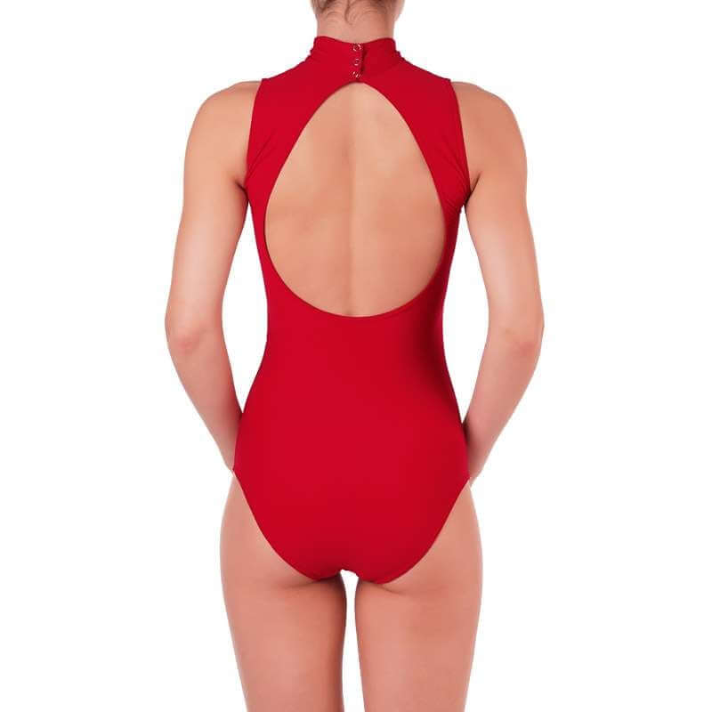Gymnastic leotard Daria | Leotard | Color: red | Leotard for gymnastics | Dragonfly Pole Dance Outfit and Bikram Yoga Unitard
