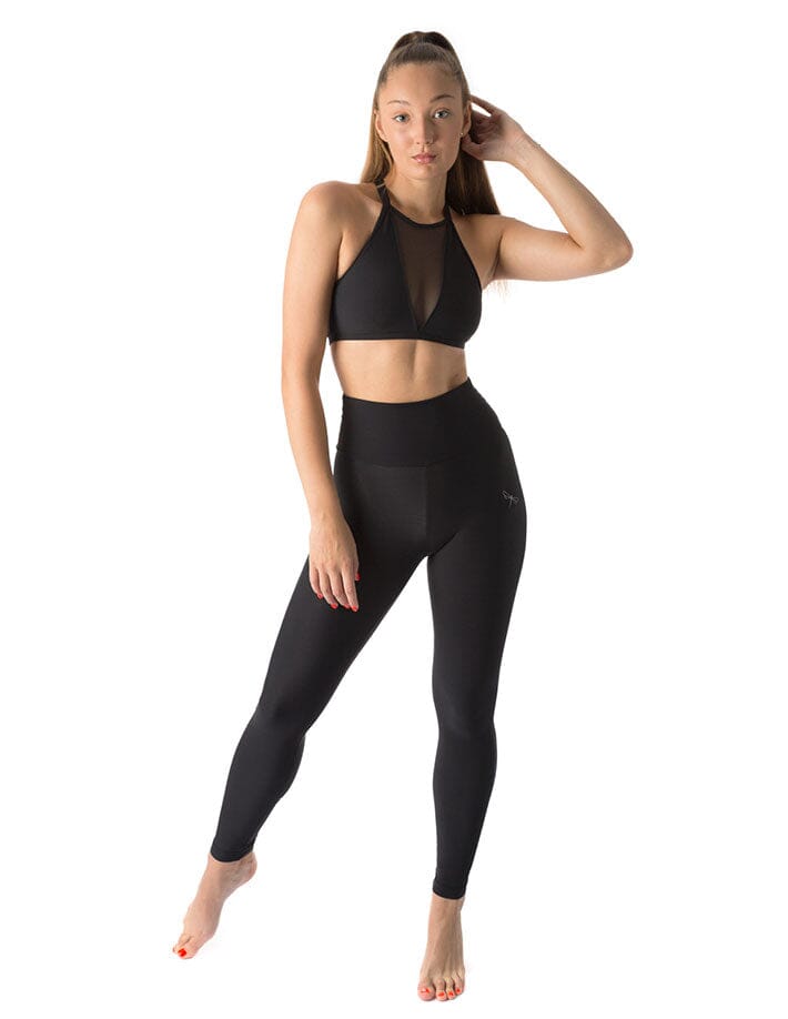 High waist yoga leggings Adele | Leggings | Color: khaki | Yoga Leggings | Dragonfly Pole Wear and Bikram Hot Yoga Clothes