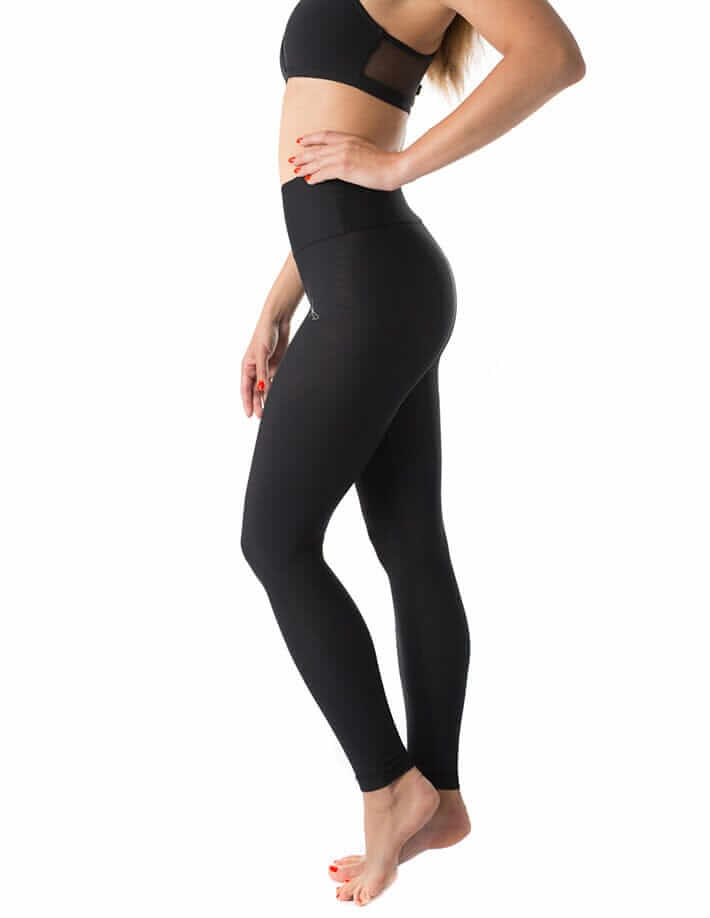 High waist yoga leggings Adele | Leggings | Color: khaki | Yoga Leggings | Dragonfly Pole Wear and Bikram Hot Yoga Clothes