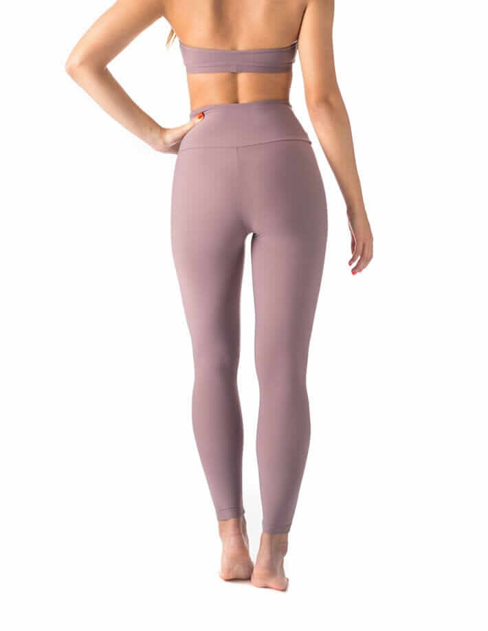 High waist yoga leggings Adele | Leggings | Color: khaki | Yoga Leggings | Dragonfly Pole Wear and Bikram Hot Yoga Clothes