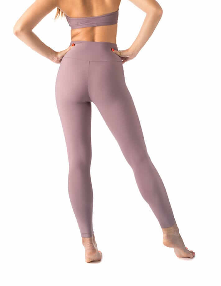 High waist yoga leggings Adele | Leggings | Color: khaki | Yoga Leggings | Dragonfly Pole Wear and Bikram Hot Yoga Clothes