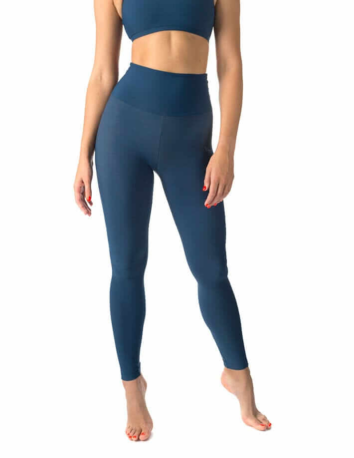 High waist yoga leggings Adele | Leggings | Color: khaki | Yoga Leggings | Dragonfly Pole Wear and Bikram Hot Yoga Clothes