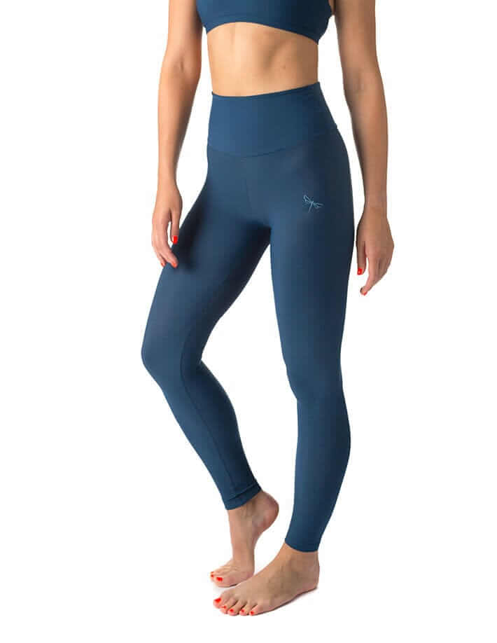 High waist yoga leggings Adele | Leggings | Color: khaki | Yoga Leggings | Dragonfly Pole Wear and Bikram Hot Yoga Clothes