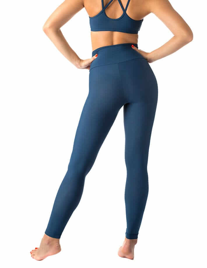 High waist yoga leggings Adele | Leggings | Color: khaki | Yoga Leggings | Dragonfly Pole Wear and Bikram Hot Yoga Clothes