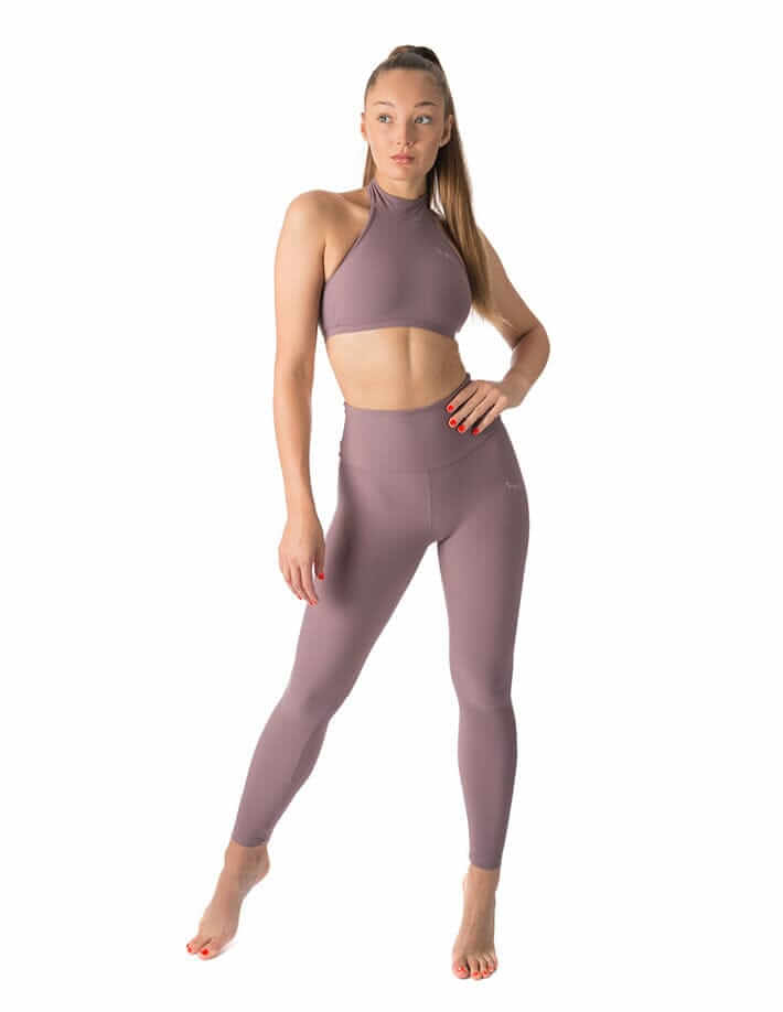 High waist yoga leggings Adele | Leggings | Color: lilac | Yoga Leggings | Dragonfly Pole Wear and Bikram Hot Yoga Clothes