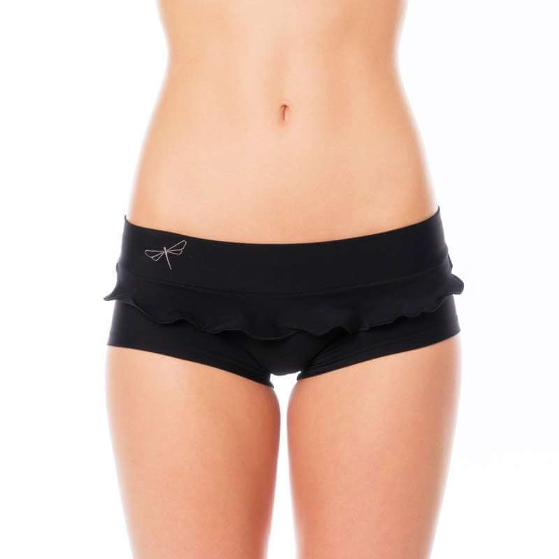 Hot pants frilled | Shorts | Color: mint | Pole Shorts | Dragonfly Pole Dance Clothing and Bikram Hot Yoga Wear