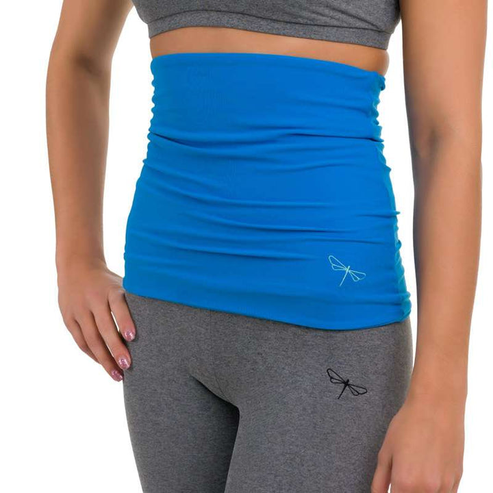 Back warmer | Back warmer | Color: azure | Dragonfly Pole Dance Clothing and Bikram Hot Yoga Wear