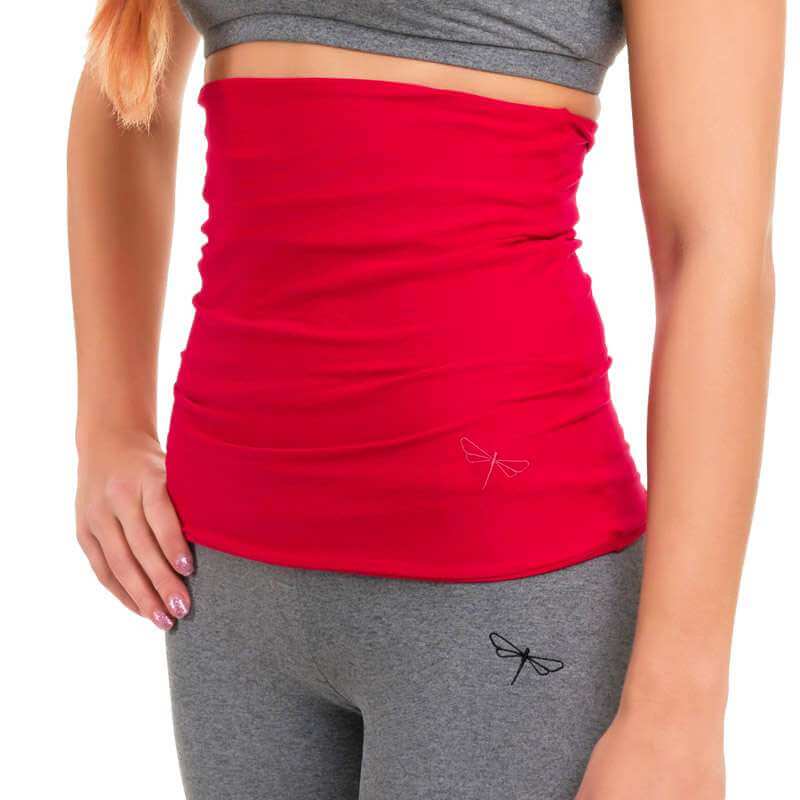 Back warmer | Back warmer | Color: red | Dragonfly Pole Dance Clothing and Bikram Hot Yoga Wear