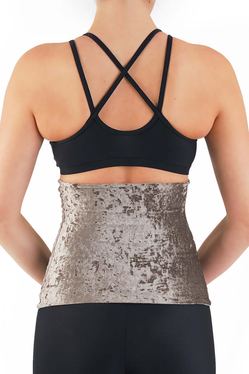 Velvet back warmer for dancers | Back warmer | Color: amaranth velvet | Dragonfly Pole Dance Clothing and Bikram Hot Yoga Wear