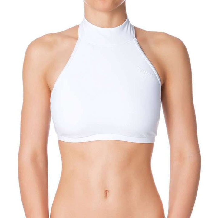 Halter sports bra Lisette | Sports bra | Color: petrol | Women's sports bra | Dragonfly Pole Dance Clothes and Bikram Hot Yoga Outfit