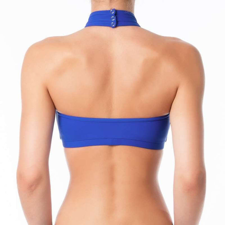 Halter sports bra Lisette | Sports bra | Color: petrol | Women's sports bra | Dragonfly Pole Dance Clothes and Bikram Hot Yoga Outfit