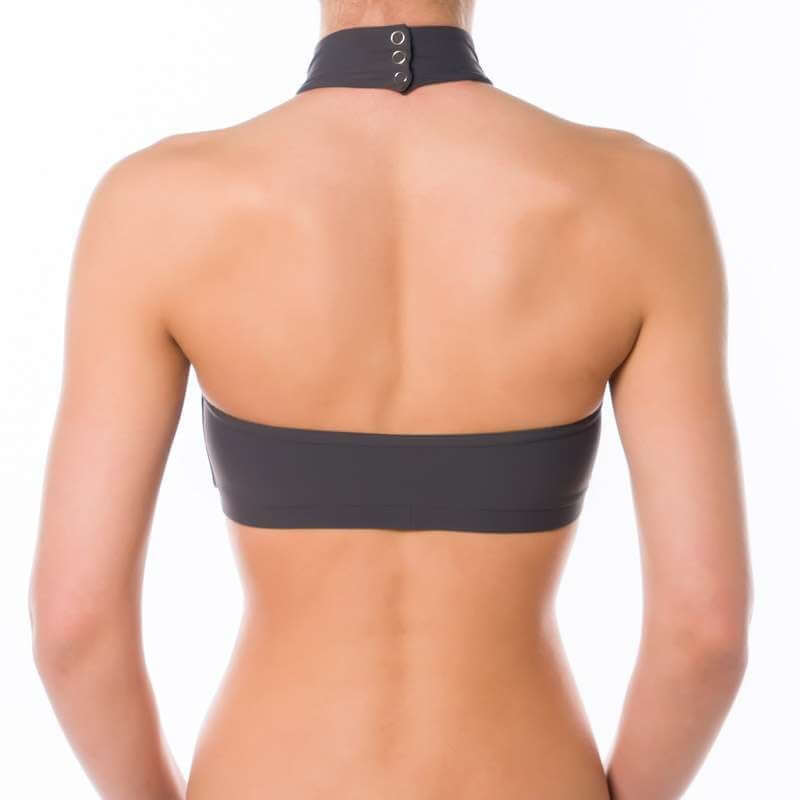Halter sports bra Lisette | Sports bra | Color: petrol | Women's sports bra | Dragonfly Pole Dance Clothes and Bikram Hot Yoga Outfit