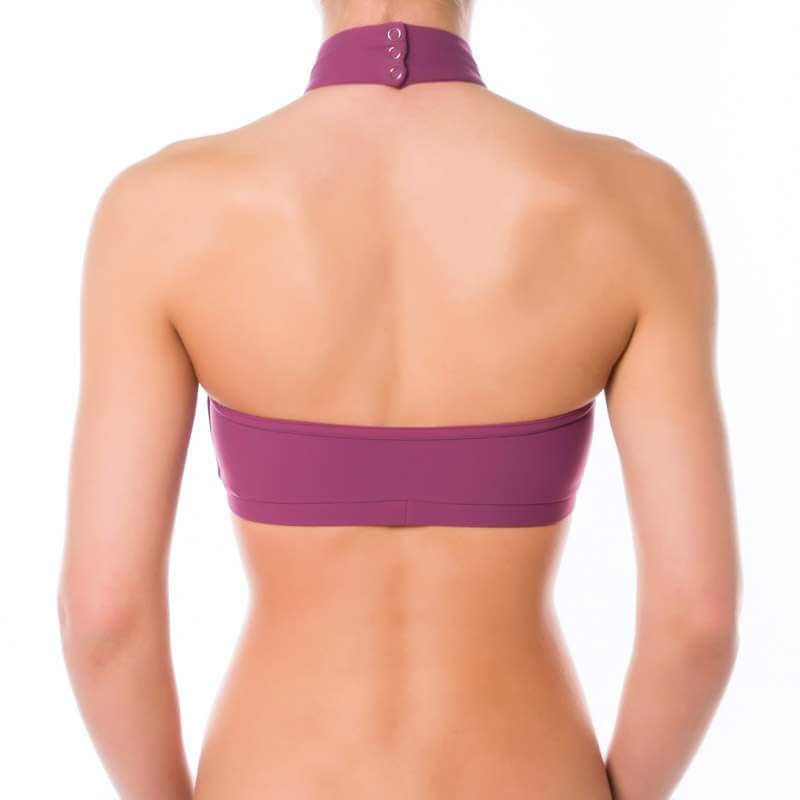 Halter sports bra Lisette | Sports bra | Color: petrol | Women's sports bra | Dragonfly Pole Dance Clothes and Bikram Hot Yoga Outfit