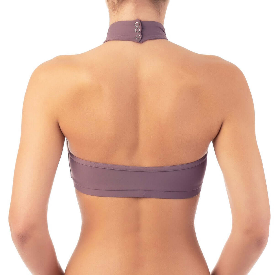 Halter sports bra Lisette | Sports bra | Color: petrol | Women's sports bra | Dragonfly Pole Dance Clothes and Bikram Hot Yoga Outfit