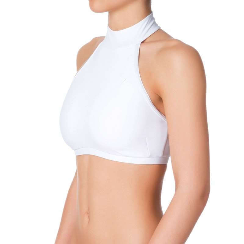 Halter sports bra Lisette | Sports bra | Color: petrol | Women's sports bra | Dragonfly Pole Dance Clothes and Bikram Hot Yoga Outfit
