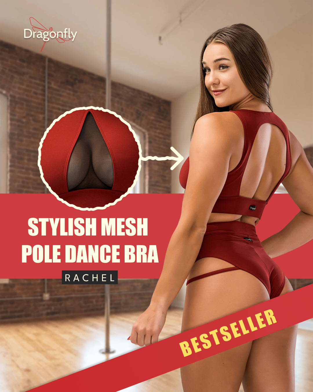 Brassière de sport en mesh - Rachel