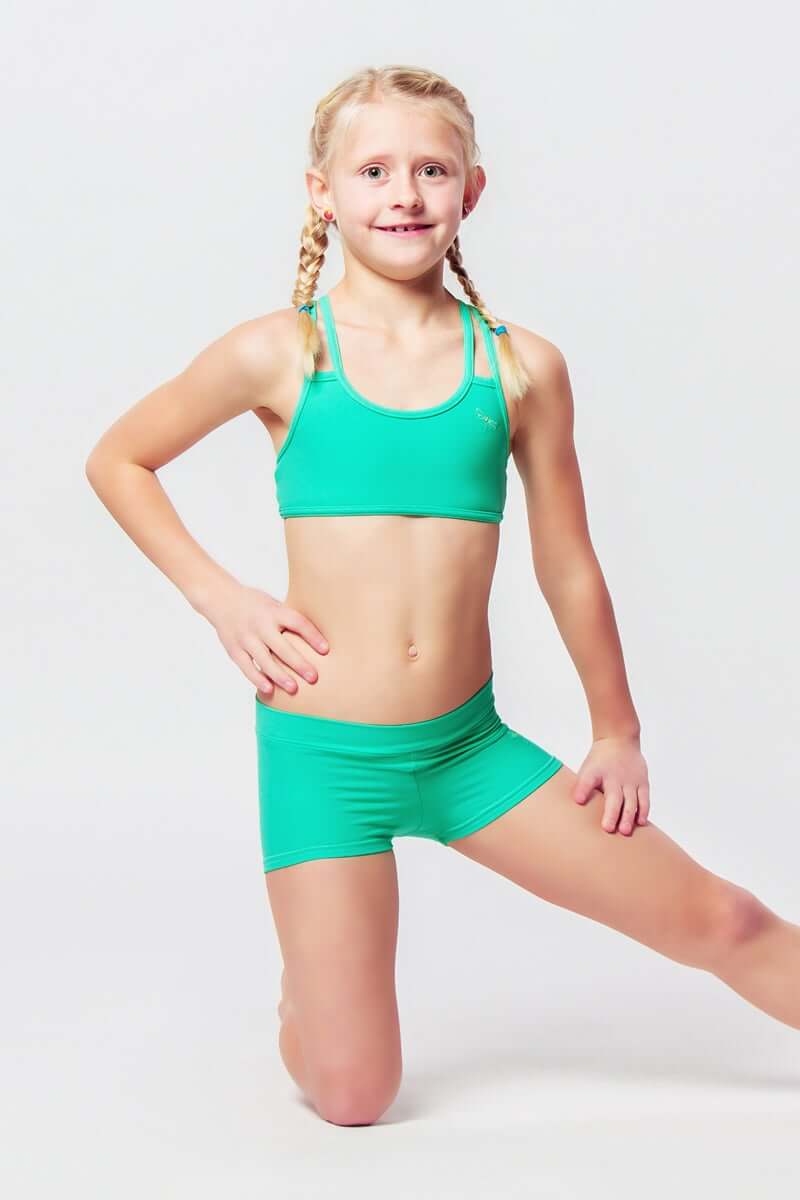 Kids - Girls' Pole Dance Shorts Elsa | Activewear | Color: blue velvet | Kids Pole Shorts | Girls Pole Dance Shorts | Dětské pole dance šortky | Madchen Pole Shorts | Pole short enfants | Dragonfly Pole Dance Clothing and Bikram Hot Yoga Wear | Dětské Obl
