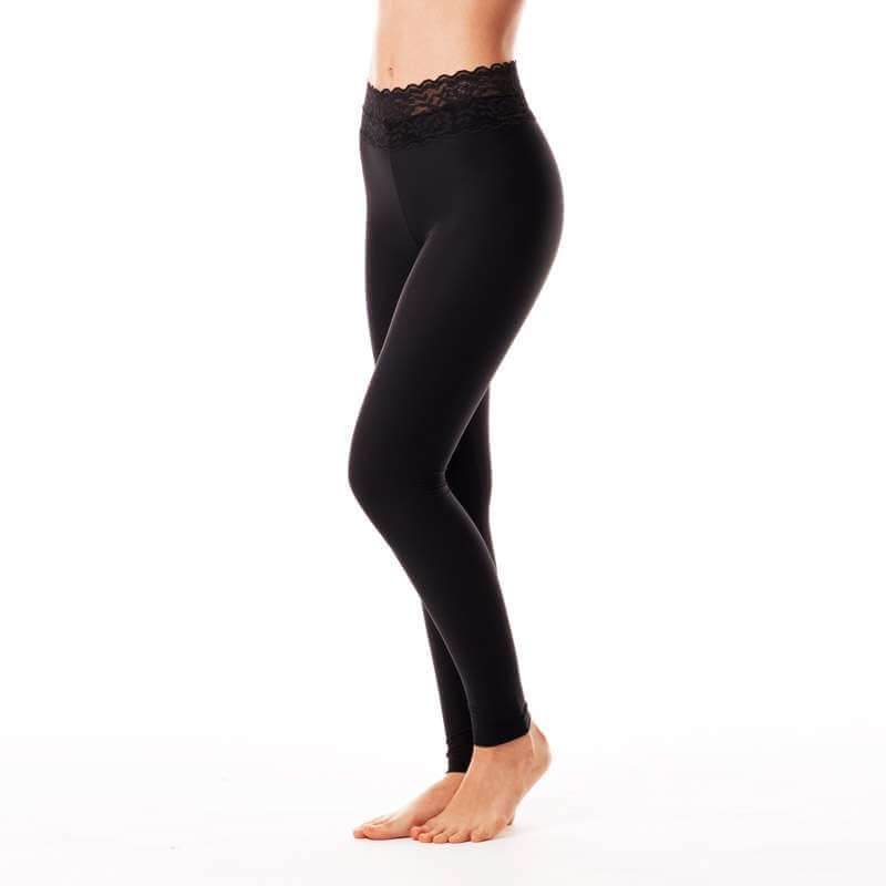 Sport leggings with lace Adriana | Leggings | Color: violet lace | Yoga Leggings | Legging en dentelle | Leggings with lace | Sportovní legíny s krajkou | Sport Leggings mit Spitze