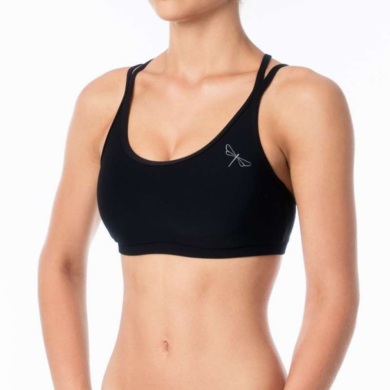 Pole dance sports bra Nicole | Sports bra | Color: black | Women's sports bra | Sportovní podprsenka | Sport-BH | Brassiere sport | Dragonfly Pole Dance Clothes and Bikram Hot Yoga Outfit