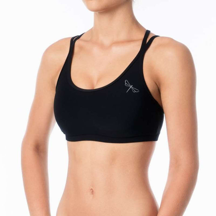 Pole dance sports bra Nicole | Sports bra | Color: black | Women's sports bra | Sportovní podprsenka | Sport-BH | Brassiere sport | Dragonfly Pole Dance Clothes and Bikram Hot Yoga Outfit