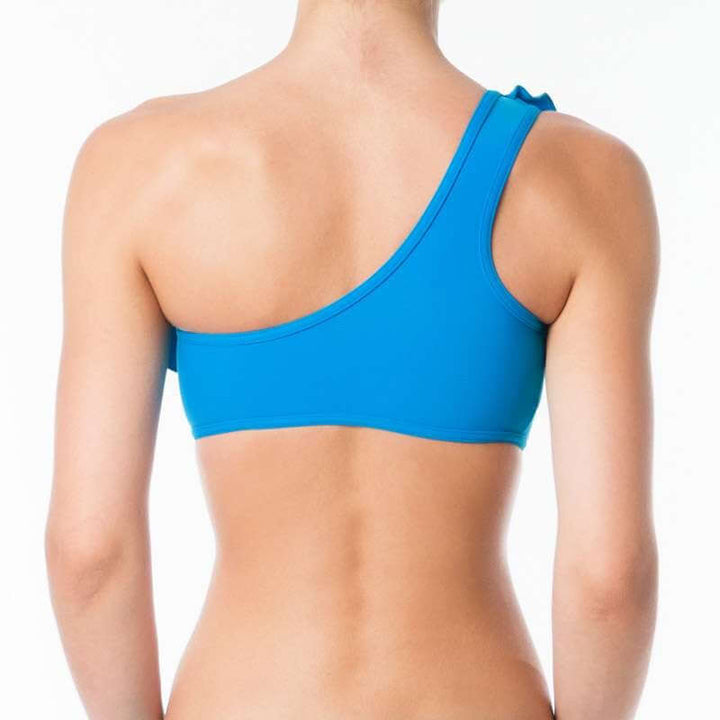 Carmen bra frilled | Sports bra | Color: ruby | Women's sports bra | Dragonfly Pole Dance Clothes and Bikram Hot Yoga Outfit