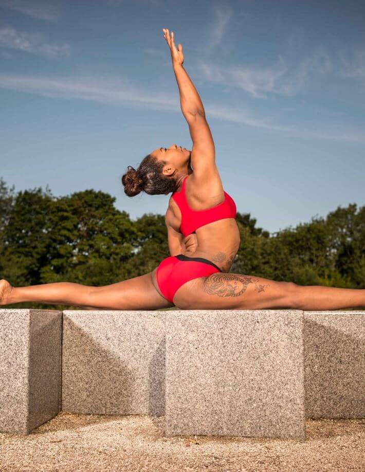 Sporty bra | Sports bra | Color: red | Women's sports bra | Dragonfly Pole Dance Clothes and Bikram Hot Yoga Outfit