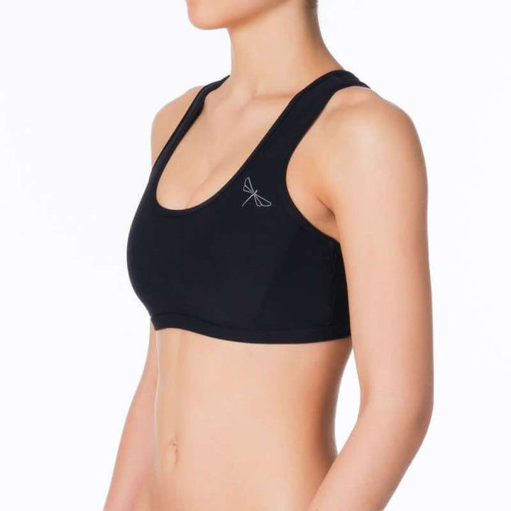 Sporty bra | Sports bra | Color: red | Women's sports bra | Dragonfly Pole Dance Clothes and Bikram Hot Yoga Outfit